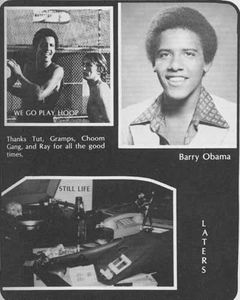 Obama sem unglingur -  ht hann augljslega Barry...